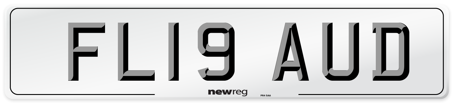 FL19 AUD Number Plate from New Reg